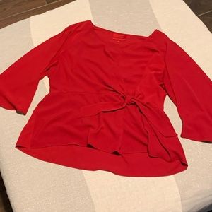 Red Bow Blouse